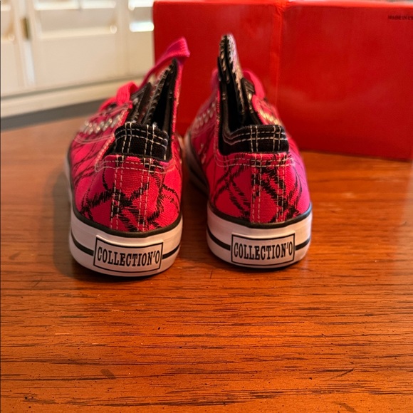 Collection O Kids Pink Plaid Low-Top Sneakers - Picture 4 of 8